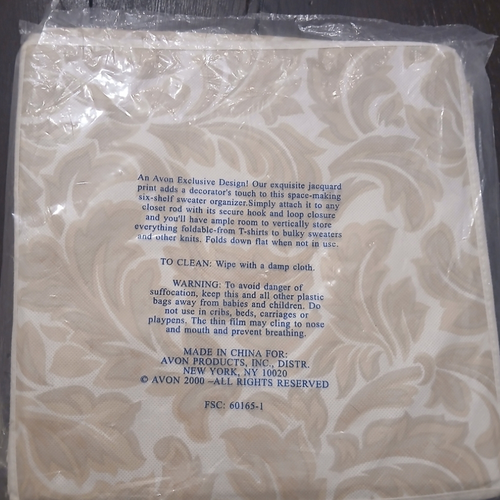 Avon Collection Sweater Organizer New In Package Closet Organizer - Picture 2 of 5